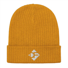 Load image into Gallery viewer, &quot;DF&quot; Ribbed Beanie Hat  Dirt Floor Denim Company Mustard  
