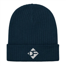 Load image into Gallery viewer, &quot;DF&quot; Ribbed Beanie Hat  Dirt Floor Denim Company Navy  
