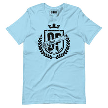 Load image into Gallery viewer, Men&#39;s &quot;DF&quot; Logo Tee - Black  Dirt Floor Denim Company Ocean Blue S 
