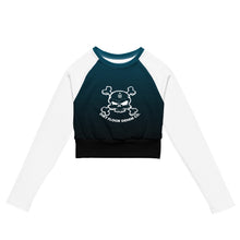 Load image into Gallery viewer, Women&#39;s &quot;Skull Kandy&quot; long-sleeve crop top  Dirt Floor Denim Company 2XS  
