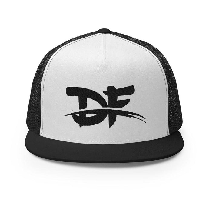 Dirt Floor Apparel Trucker Cap  Dirt Floor Denim Company Black/ White/ Black  