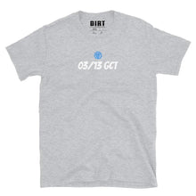 Load image into Gallery viewer, Men&#39;s &quot;03/13 GCT&quot; Tee  Dirt Floor Denim Company Sport Grey S 
