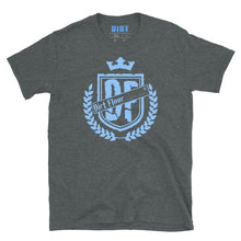 Load image into Gallery viewer, Men&#39;s &quot;DF&quot; Logo Tee - Blue  Dirt Floor Denim Company Dark Heather S 
