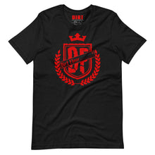 Load image into Gallery viewer, Men&#39;s &quot;DF&quot; Logo Tee - Red  Dirt Floor Denim Company Black Heather XS 
