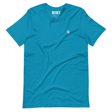 Load image into Gallery viewer, Men&#39;s &quot;Fran Diamond&quot; Small Logo Tee  Dirt Floor Denim Company Aqua S 

