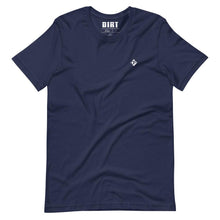 Load image into Gallery viewer, Men&#39;s &quot;Fran Diamond&quot; Small Logo Tee  Dirt Floor Denim Company Navy XS 
