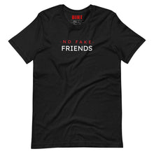 Load image into Gallery viewer, Men&#39;s &quot;No Fake Friends&quot; Tee  Dirt Floor Denim Company Black Heather XS 
